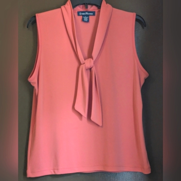 Black Label by Evan-Picone V Neck Sleeveless Blouse - Picture 11 of 11